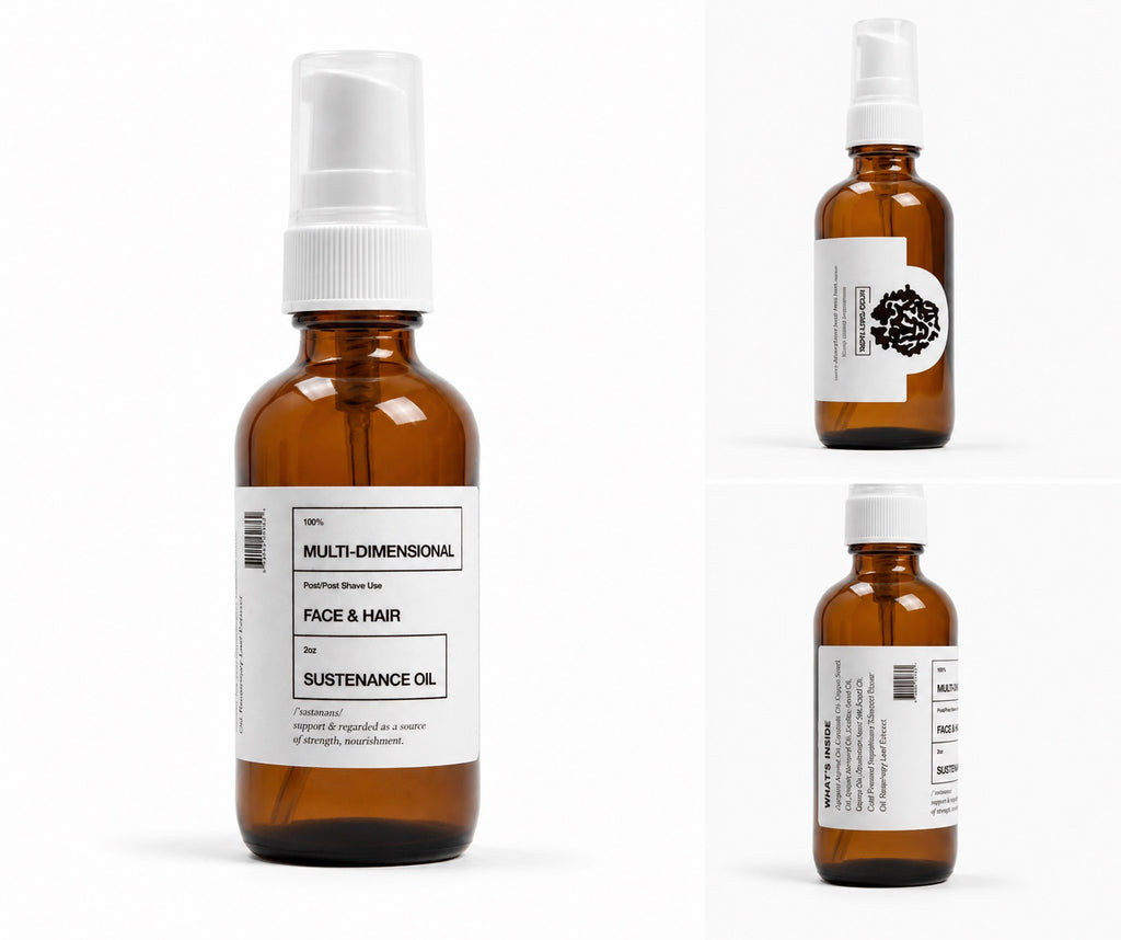 Lifeline Sustenance Oil shown from multiple angles