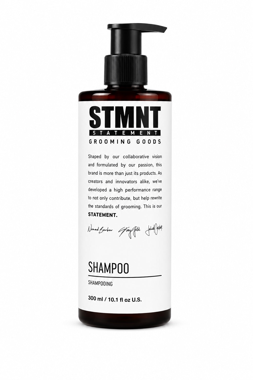 STMNT Shampoo on white background